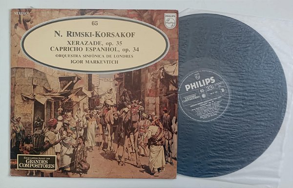 Disco de Vinil Korsakof / Xerazade & Capricho Espanhol / Lp 1981 Interprete Orquestras (1981) [usado]