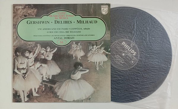 Disco de Vinil Gershwin / Delibes / Milhaud - Lp Salvat Interprete Orquestras [usado]