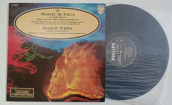 Disco de Vinil Falla / Turina - Lp 1981 Salvat Interprete Orquestra (1981) [usado]