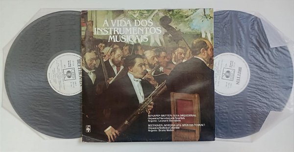 Disco de Vinil Britten e Bach - Vida dos Instrumentos Musicais / Duplo Lp Interprete Orquestras (1980) [usado]