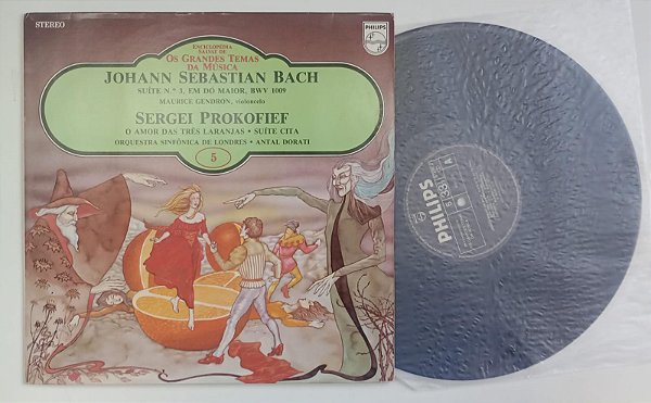 Disco de Vinil Bach / Prokofief - Suites / Lp Salvat Interprete Orquestras [usado]