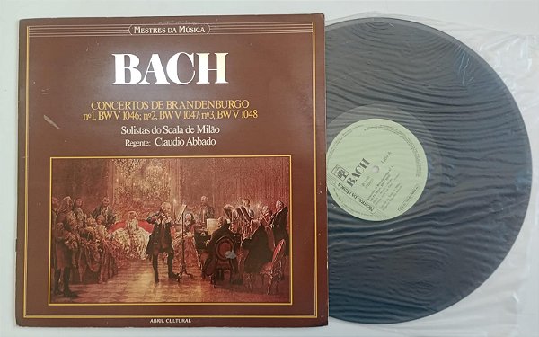 Disco de Vinil Bach - Concertos / Lp 1983 Interprete Claudio Abbado e Solistas (1983) [usado]