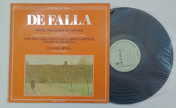 Disco de Vinil de Falla - Noites nos Jardins / Lp 1983 Interprete Orquestra (1983) [usado]