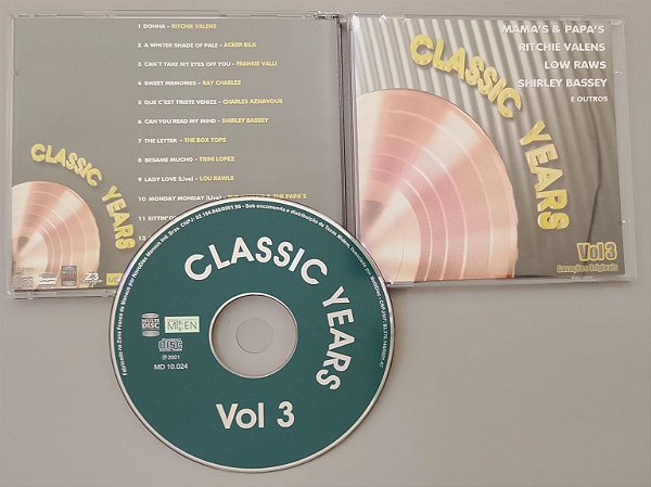 Cd Classic Years, Vol. 3 Interprete Vários (2001) [seminovo]
