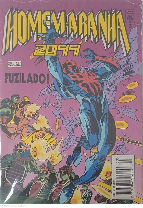 Gibi Homem-aranha 2099 Nº 3 Autor Moretti, Marco Aurélio (1993) [seminovo]