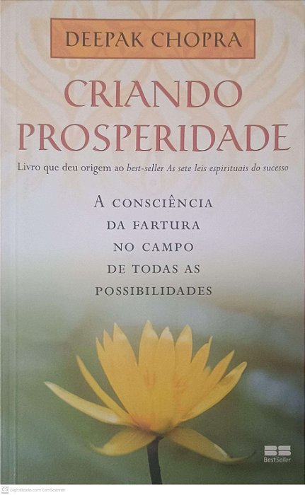 Livro Criando Prosperidade Autor Chopra, Deepak (2007) [usado]