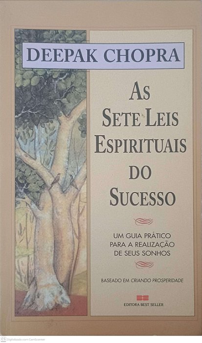 Livro as Sete Leis Espirituais do Sucesso Autor Chopra, Deepark (2000) [usado]