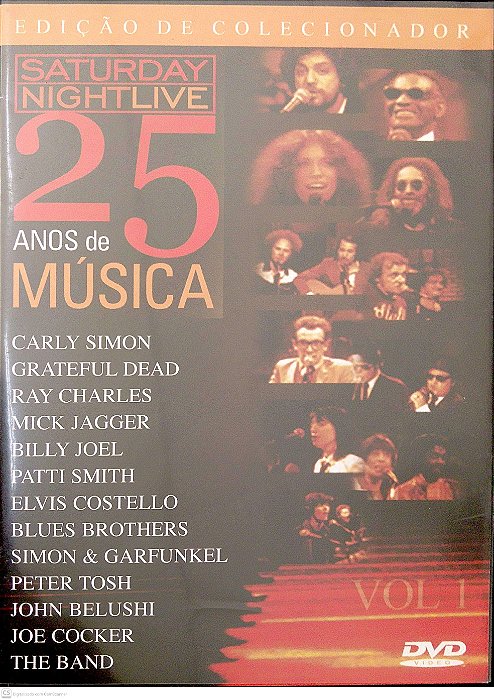 Dvd Saturday Night Live - 25 Anos de Música, Vol. 1 Editora (2004) [seminovo]