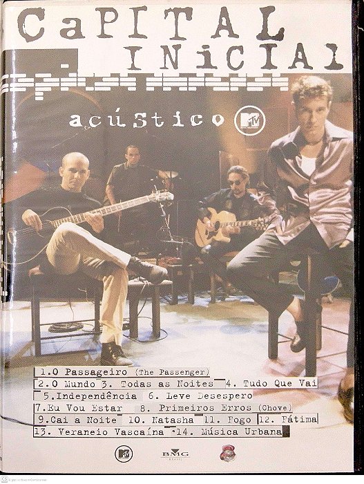 Dvd Capital Inicial Acústico Mtv Editora (2003) [usado]