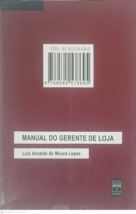 Livro Manual do Gerente de Loja Autor Lopes, Luiz Arnaldo de Moura (1996) [usado]