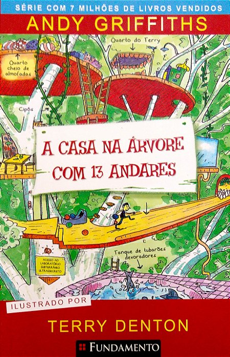 Livro a Casa na Árvore com 13 Andares Autor Griffiths, Andy (2016) [seminovo]