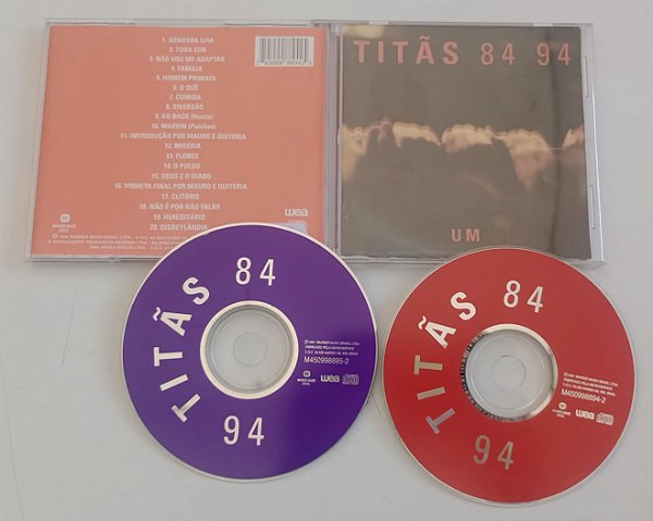 Cd um 84 - 94 / Coletânea Interprete Titãs (1994) [usado]