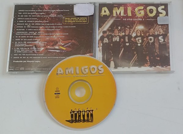 Cd Amigos 3 ao Vivo Interprete Vários Artistas (1998) [usado]