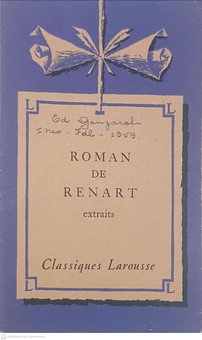 Livro Classiques Larousse: Roman de Renart Extraits Autor Larousse [usado]