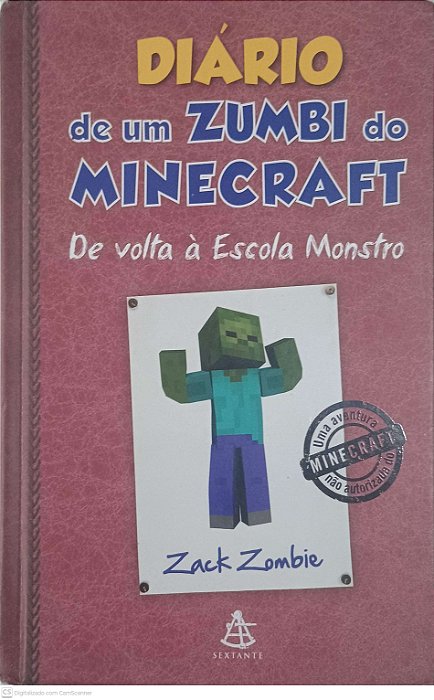 Livro Diario de um Zumbi do Minecraft: de Volta À Escola Monstro Nº 8 Autor Zombie, Zack (2016) [usado]