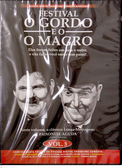 Dvd Festival o Gordo e o Magro; Vol. 3 Editora [usado]