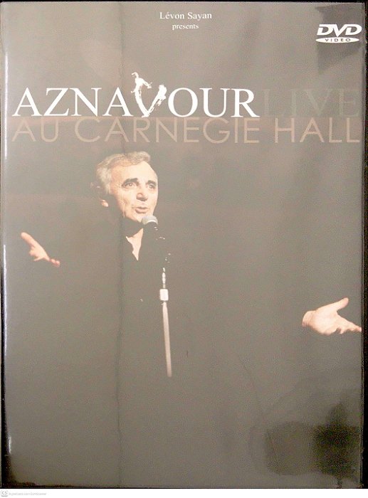 Dvd Aznavour - Au Carnegie Hall Live Editora (2002) [seminovo]