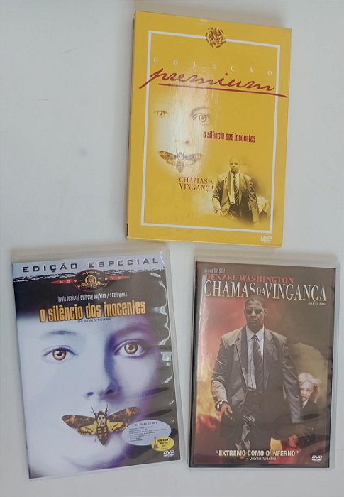 Dvd o Silêncio dos Inocentes / Chamas da Vingança Editora (2008) [usado]