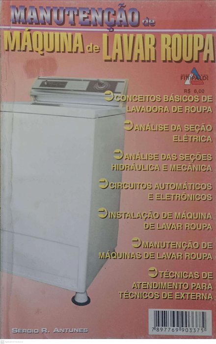 Revista Manutenção de Máquina de Lavar Roupa Autor (1997) [usado]