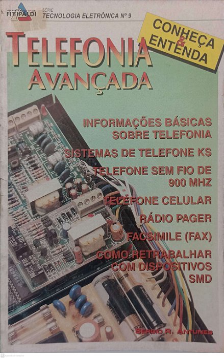 Revista Telefonia Avançada - Tecnologia Eletrônoica #9 Autor (1996) [usado]