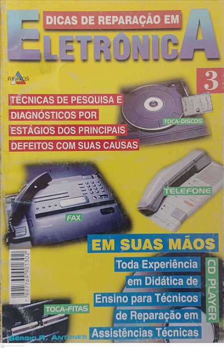 Revista Dicas de Reparação em Eletrônica #3 Autor (1996) [usado]