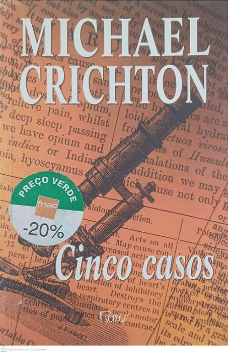 Livro Cinco Casos Autor Crichton, Michael (2000) [usado]