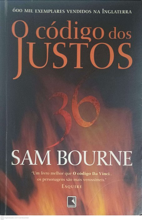 Livro o Código dos Justos Autor Bourne, Sam (2008) [usado]