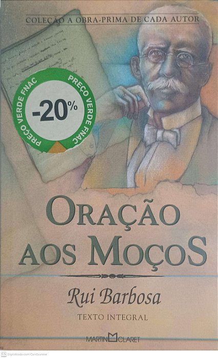 Livro Oração dos Moços Autor Barbosa, Rui (2003) [usado]
