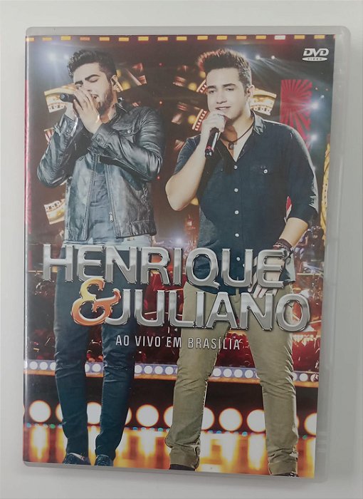 Dvd Henrique e Juliano - ao Vivo em Brasília Editora (2014) [seminovo]