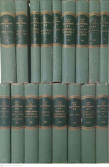 Livro Coleção Obras de Guy de Maupassant: Volumes 1 ao 18 Autor Maupassant, Guy de [usado]
