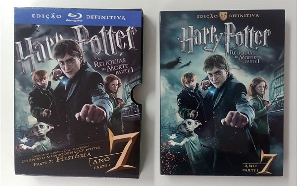 Dvd [blu-ray] Harry Potter 7 Pt 1 - Ed. Definitiva Editora (2012) [seminovo]