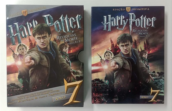 Dvd Harry Potter 7 Relíquias da Morte 1 e 2 / Edição Definitiva Editora (2012) [seminovo]