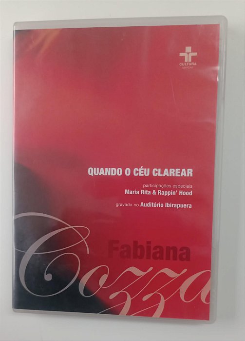 Dvd Fabiana Cozza - Quando o Céu Clarear Editora (2009) [usado]