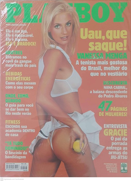 Revista Playboy 307 - Fevreiro 2001 Autor Menga, Vanessa (2001) [usado]