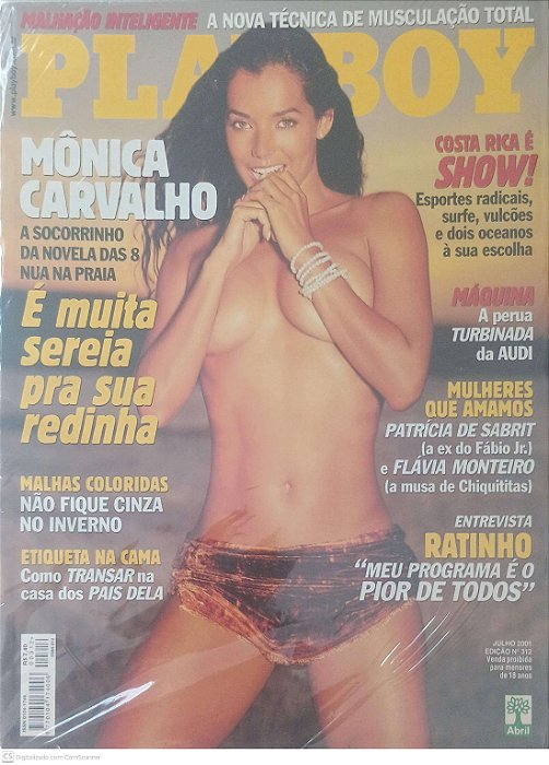 Revista Playboy 312 - Julho 2001 Autor Carvalho, Monica (2001) [usado]