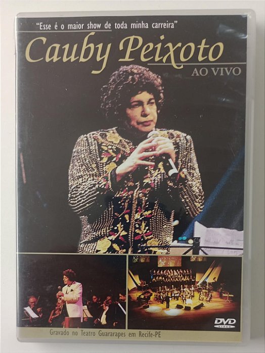 Dvd Cauby Peixoto - ao Vivo Editora [seminovo]