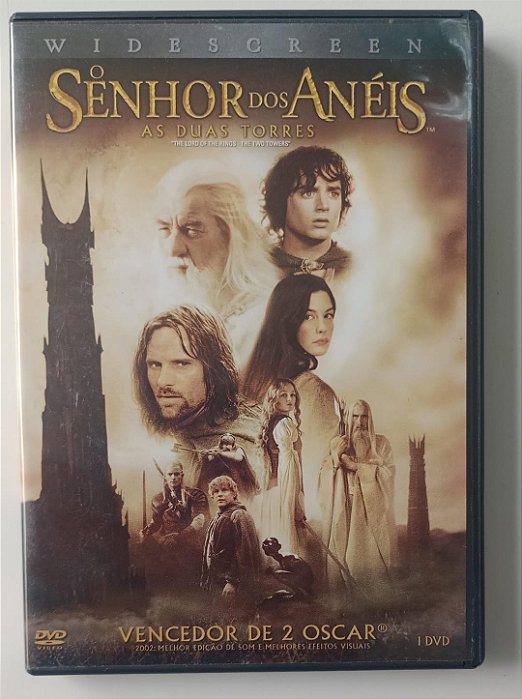Dvd Senhor dos Anéis 2 Duas Torres Editora (2003) [seminovo]