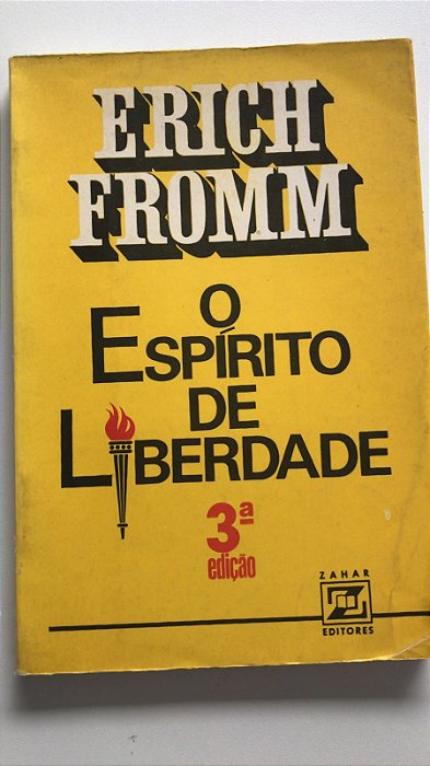 Livro o Espírito de Liberdade Autor Fromm, Erich (1975) [usado]