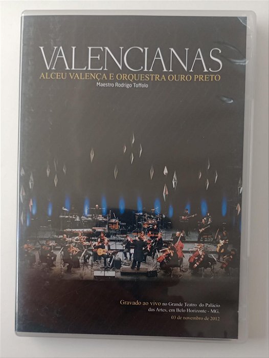 Dvd Alceu Valença e Orquestra Ouro Preto - Valencianas Editora (2014) [seminovo]