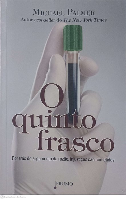 Livro o Quinto Frasco Autor Palmer, Michael (2009) [usado]