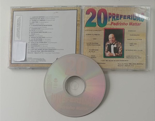 Cd 20 Preferidas Interprete Pedrinho Mattar (1996) [seminovo]