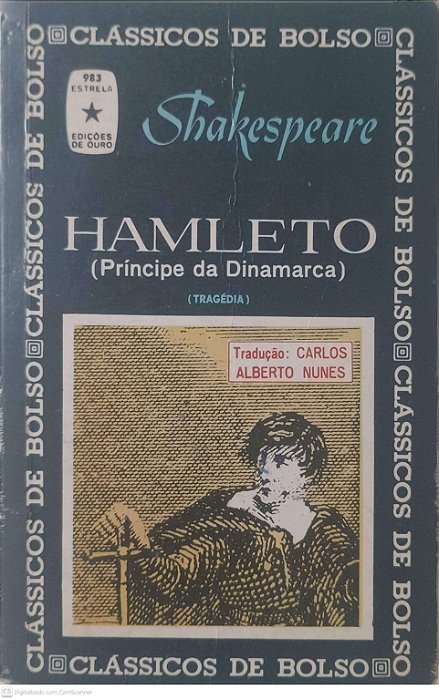 Livro Hamleto (principe de Dinamarca) Autor Shakespeare, William (1880) [usado]