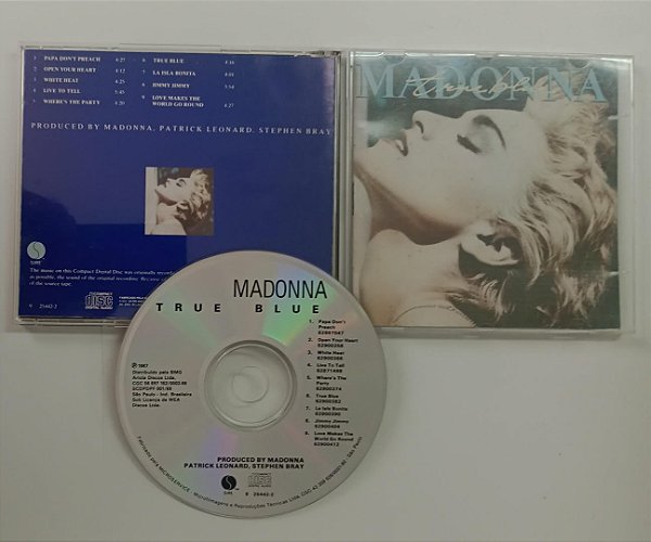 Cd True Blue - Br Interprete Madonna (1987) [usado]