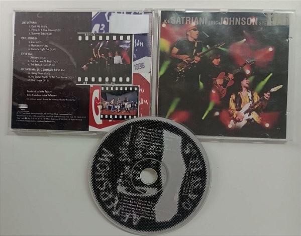 Cd G3 Live In Concert - Importado Interprete Joe Satriani, Eric Johnson, Steve Vai (1997) [usado]