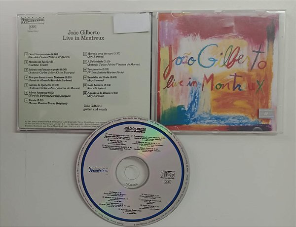 Cd Live In Montreux Interprete João Gilberto (2003) [seminovo]