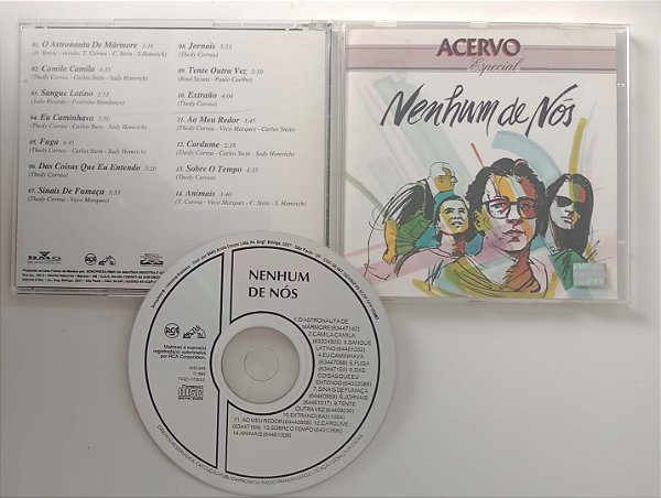 Cd Acervo Especial / Coletânea Interprete Nenhum de Nós (1994) [seminovo]