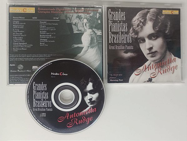 Cd Grandes Pianistas Brasileiros Interprete Antonietta Rudge (2000) [usado]