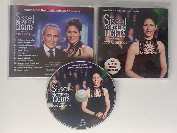 Cd Northern Lights (eua) Interprete Sissel e José Carreras (2007) [usado]
