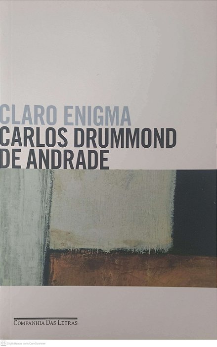Livro Claro Enigma Autor Andrade, Carlos Drummond de (1951) [usado]