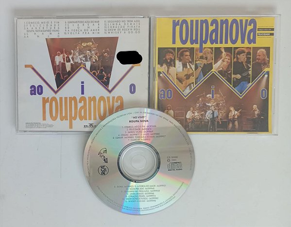 Cd ao Vivo Interprete Roupa Nova (1991) [usado]